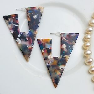 💫5/$25 Triangle Boho Colorful Earrings